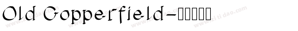 Old Copperfield字体转换